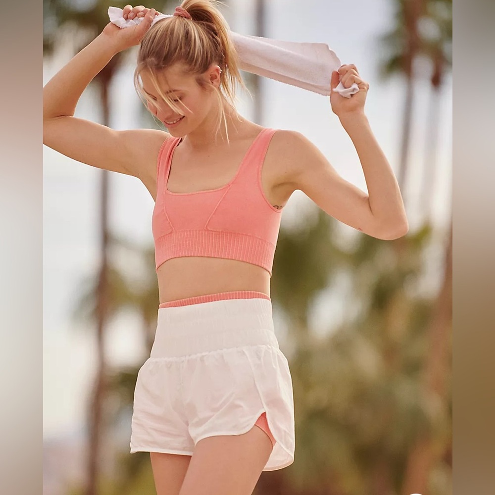 FP Movement by Free People The Way Home High Waist White Shorts